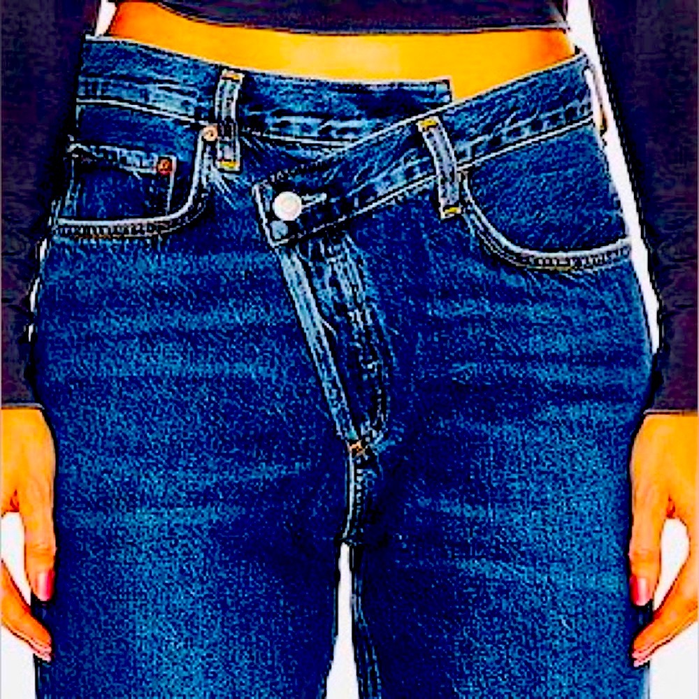 AGOLDE DARK Wash JEANS 👖 BOYFRIEND CUT THAT CRISS CROSS! VERY SLIMMING!